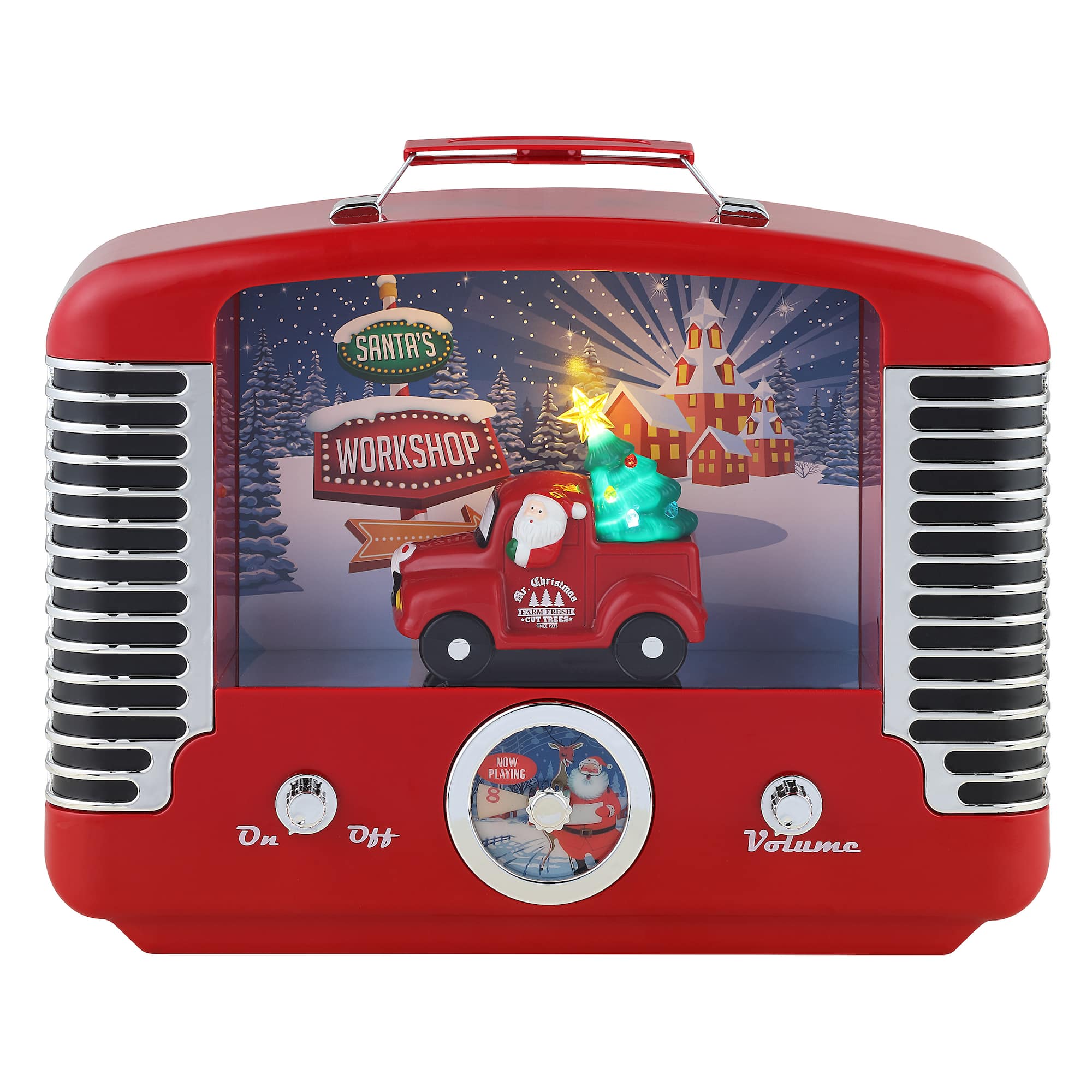 12" Red Nostalgic Truck Radio